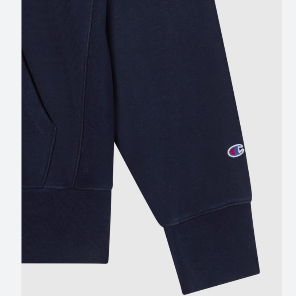 NEW Champion Men's Navy Blue Reverse Weave Hooded Sweatshirt Size 2XL-S1051 - Picture 10 of 13